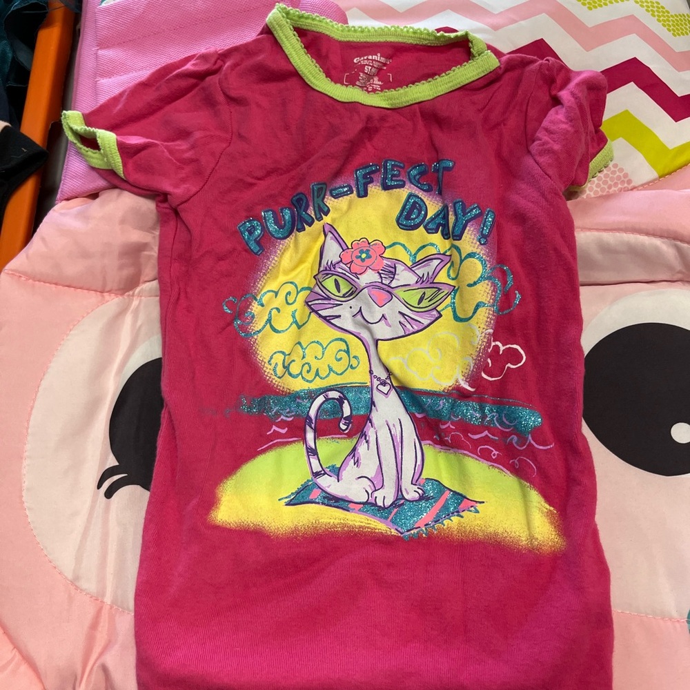 adidas Pink Cat Kids Tee